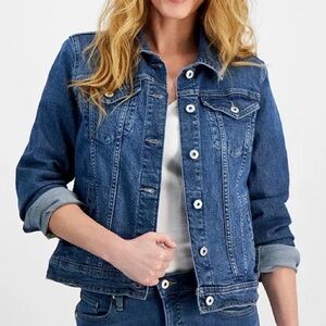 Style & Co. Women's Dark Blue Denim Jacket